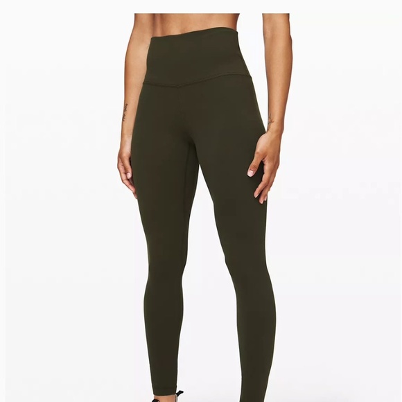 *NWT*lululemon Align™ HR Pant 25" Dk Olive- Size 10 - Picture 2 of 4
